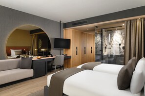 Premium Double Room, Balcony, City View | Hypo-allergenic bedding, pillowtop beds, minibar, in-room safe -  Melea - The Health Concept (Sarvar)