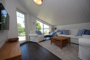 House | Living area - Ferienhaus Strandblick mit Sauna am Dummer See (Dümmer)