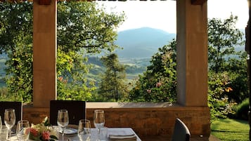 Vue depuis lâhĂ©bergement