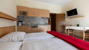 Apartamento | 1 quarto, roupa de cama