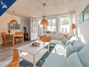 Living room - Ferienwohnung am Achterwasser in Lutow (Luetow)