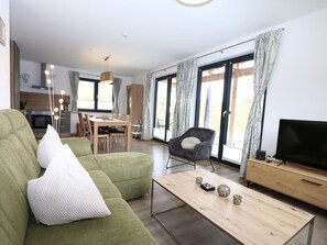 Living area - Chalet Max View mit Pool und Sauna (Inzell)