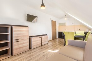 Living room - Apartment, air Conditioning, View of the Lagoon (Krynica Morska)