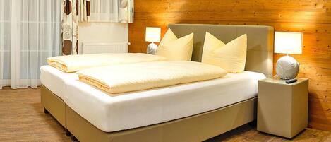 4 habitaciones y ropa de cama