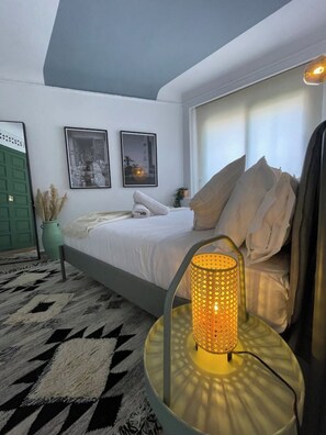1 bedroom, bed sheets - New, cozy and original in the heart of Guéliz (Marrakech)