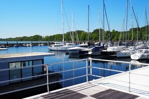 Mobile home | Udsigt fra overnatningsstedet