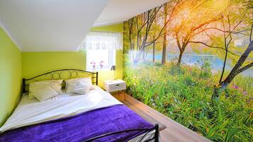 House | 3 bedrooms, individually furnished, bed sheets