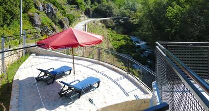 Stone House by Caima River With Pool
