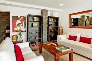 Villa | Living area - Villa With Pool and Extravagant Architecture (Ingenio)