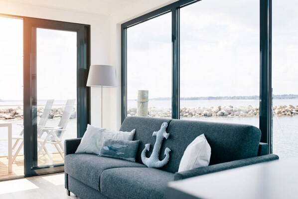 Mobile Home | Living area - Houseboat in Egernsund at the Marina Minde (Broager)