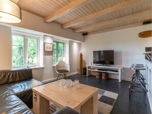 House | Living room - Reetgedecktes Ferienhaus in Westerhever mit Sauna (Westerhever)