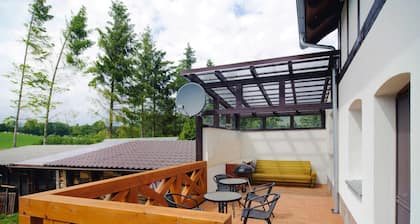 Apartment for two Only 20 m From Boruja Lake in Rekowo