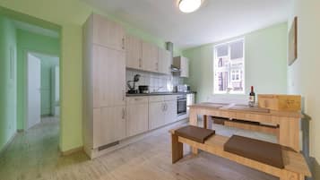Apartment | Private kitchen | Electric kettle, toaster, highchair
