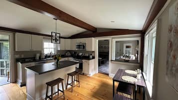 Microwave, oven, stovetop, dishwasher