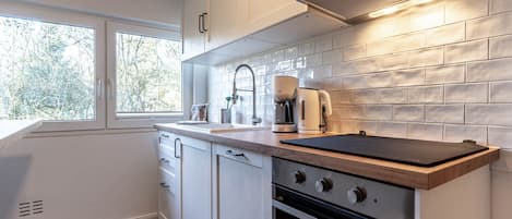 บ้านพัก | ครัวส่วนตัว | กาต้มน้ำไฟฟ้า, เตาปิ้งขนมปัง