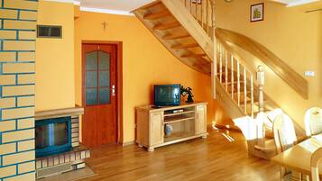 House | Living area | Fireplace