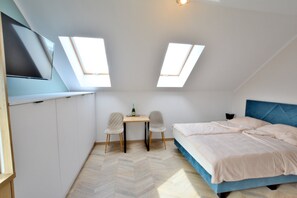 Apartamento | 1 quarto, ferros/tábuas de passar roupa, roupa de cama