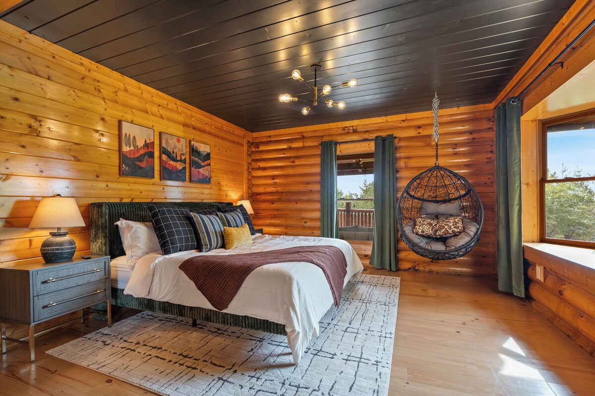 Photo 91 of Sky Walk Lodge! Sleeps 22, Mountain View, Full Game Room!