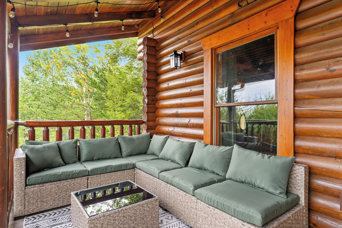 Photo 117 of Sky Walk Lodge! Sleeps 22, Mountain View, Full Game Room!