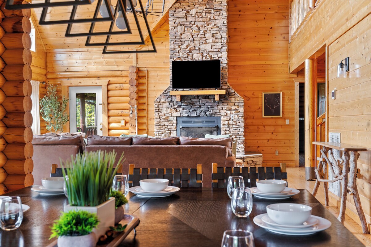 Photo 80 of Sky Walk Lodge! Sleeps 22, Mountain View, Full Game Room!