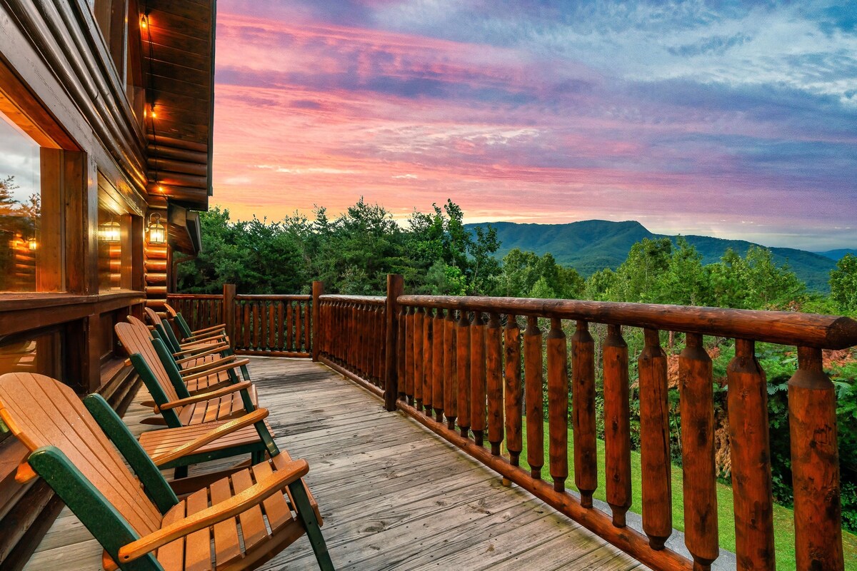 Photo 64 of Sky Walk Lodge! Sleeps 22, Mountain View, Full Game Room!