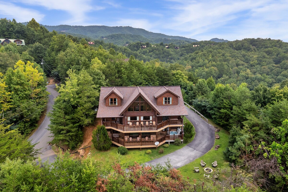 Photo 116 of Sky Walk Lodge! Sleeps 22, Mountain View, Full Game Room!