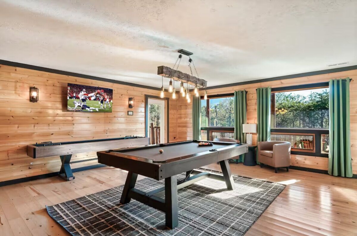 Photo 67 of Sky Walk Lodge! Sleeps 22, Mountain View, Full Game Room!