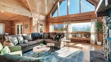 Smart TV, fireplace, video games, foosball