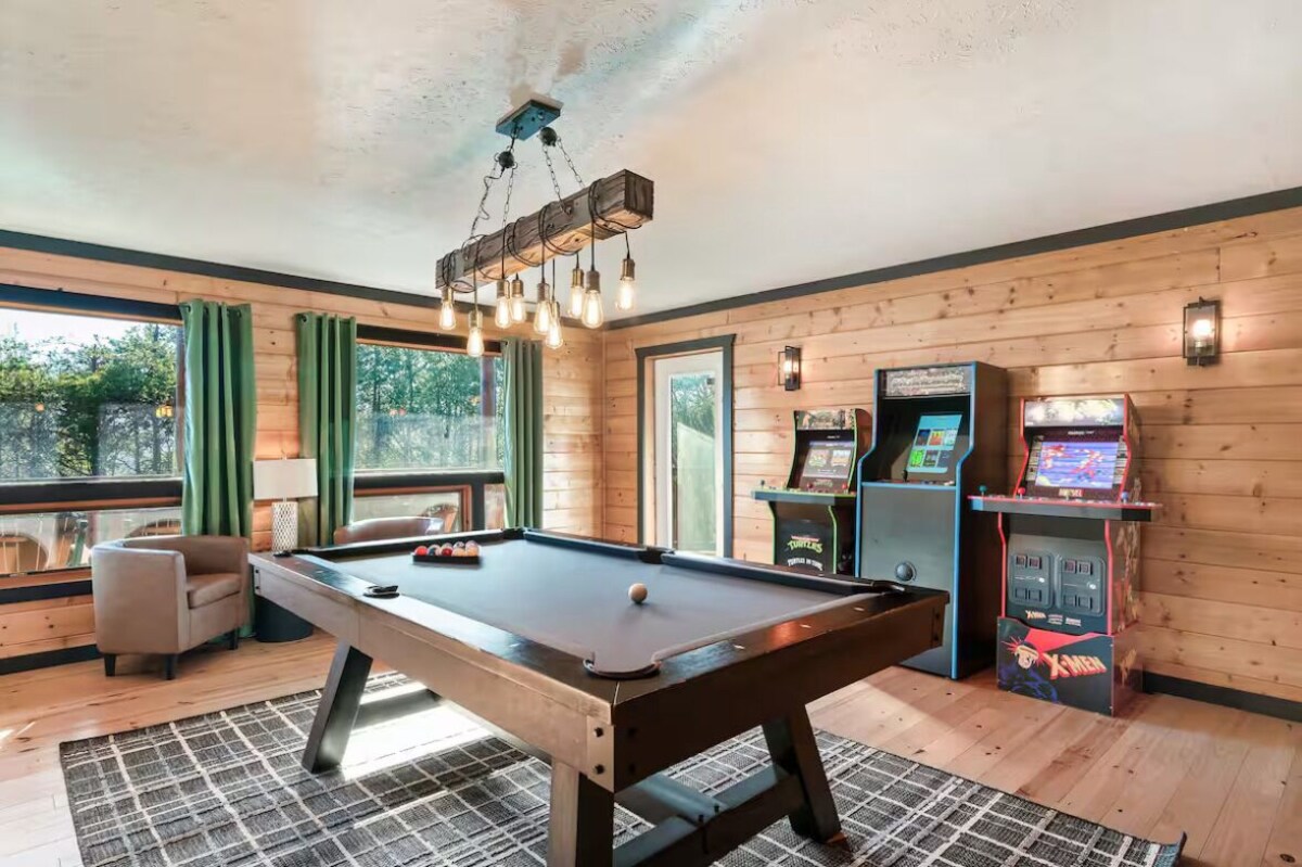 Photo 66 of Sky Walk Lodge! Sleeps 22, Mountain View, Full Game Room!