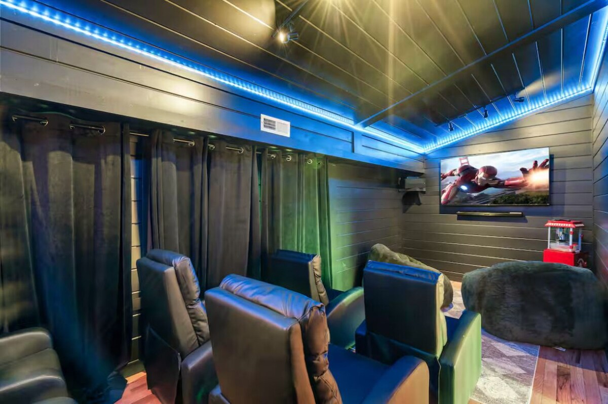 Photo 88 of Sky Walk Lodge! Sleeps 22, Mountain View, Full Game Room!