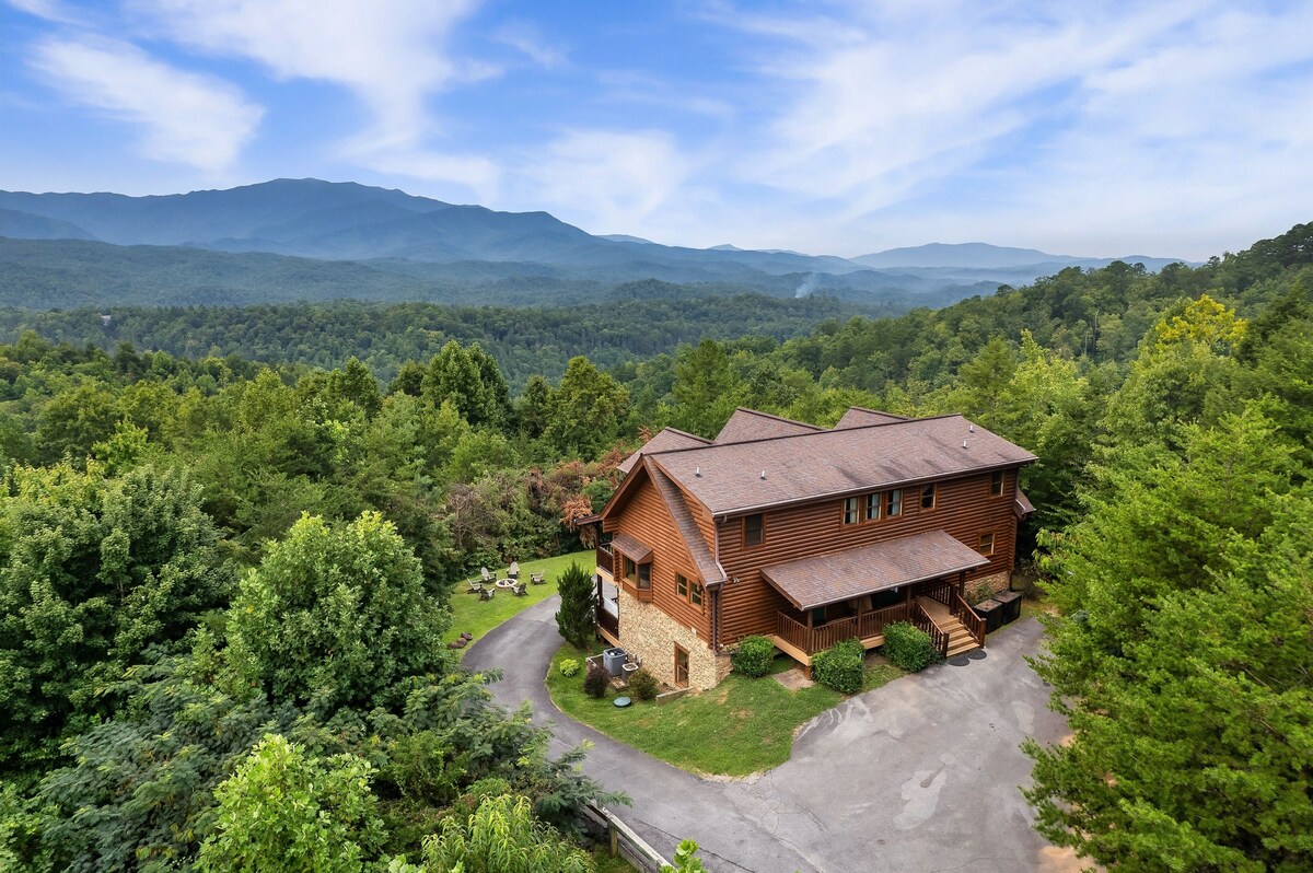 Photo 115 of Sky Walk Lodge! Sleeps 22, Mountain View, Full Game Room!