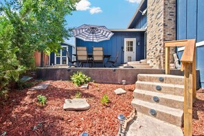 屋外ダイニングエリア