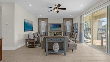 Télévision, table de tennis de table