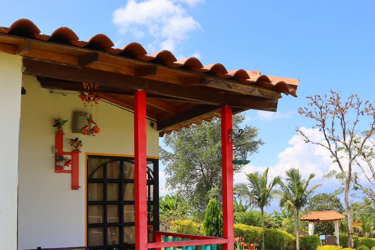舒適客房, 露台, 花園景