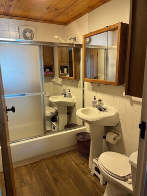 Asciugacapelli, bidet, asciugamani, sapone