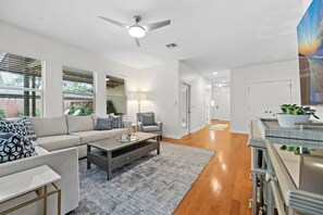 House, 3 Bedrooms, Private Pool, Poolside | Living area | 55-inch Smart TV with digital channels, Netflix, streaming services