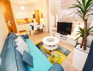 Living room - Apartment With Sauna in Kolobrzeg (Kołobrzeg)