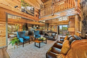 Televisie en een open haard