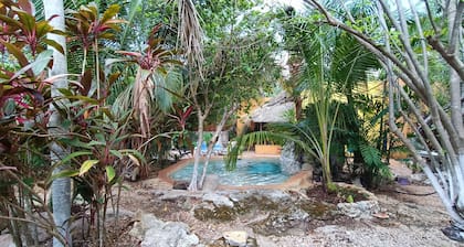 La casa de piedra y colores