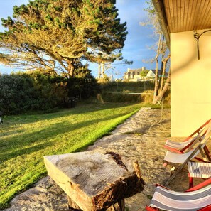 Terrace/patio - Familienhaus in Frankreich mit den Füßen im Wasser (Plouguerneau)