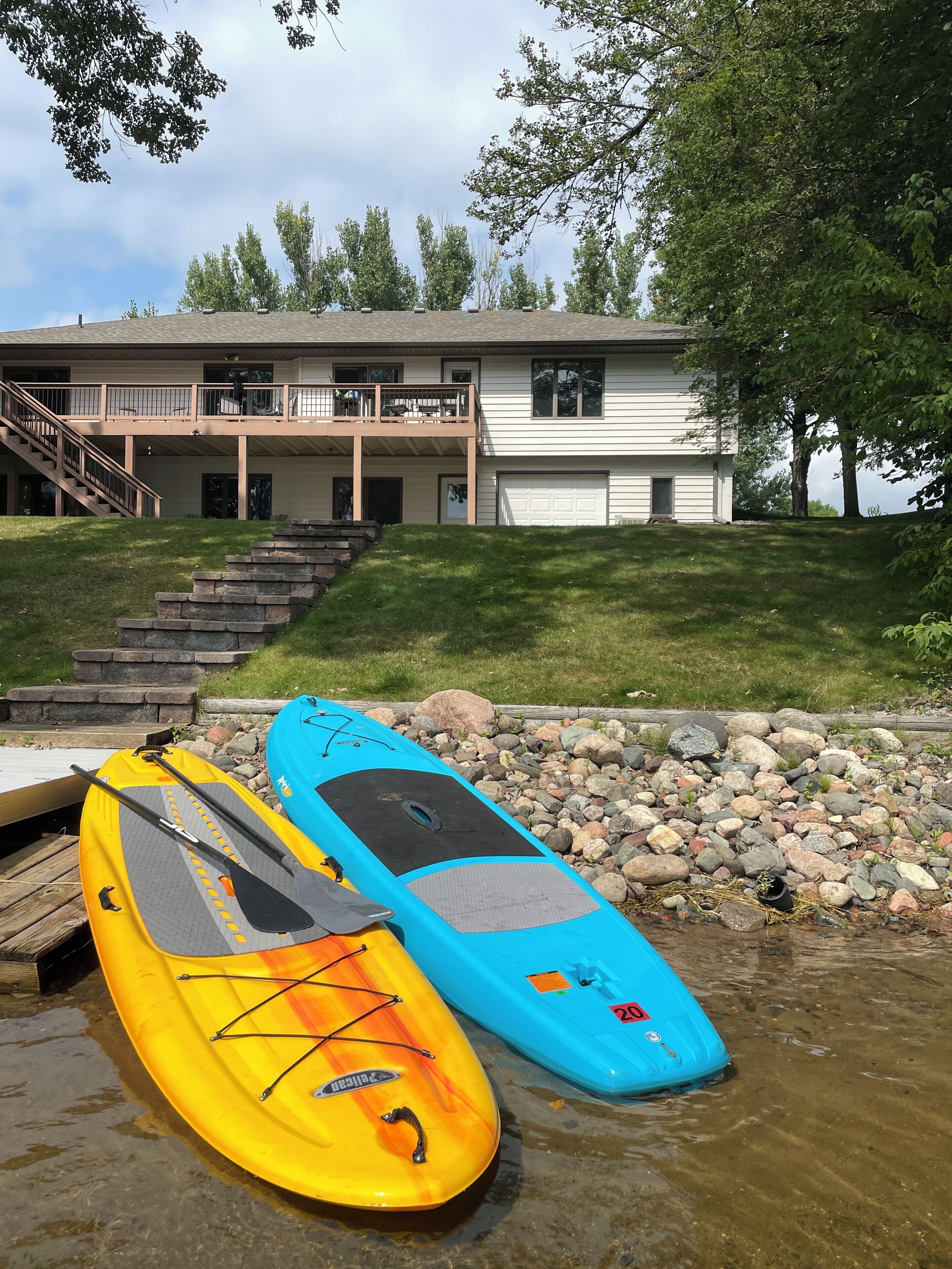 two paddle boards for your enjoyment!