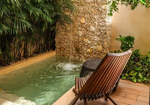 Master Suite with Plunge Pool | Courtyard view