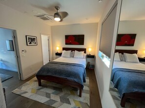 2 chambres, fer et planche Ă repasser, Wi-Fi, draps fournis
