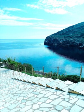 Property grounds - Maisonette with unlimited sea view and private pool (Andros)