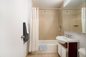 Hair dryer, towels