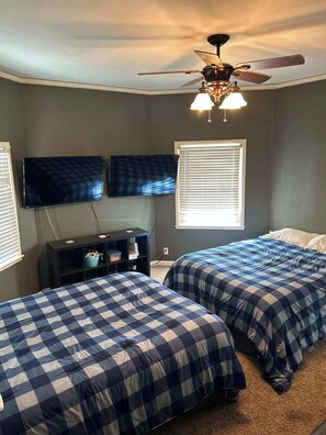 4 bedrooms, iron/ironing board, travel crib, WiFi