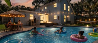 Charming 3-Bedroom Tropical Retreat with Private Salt Water Pool