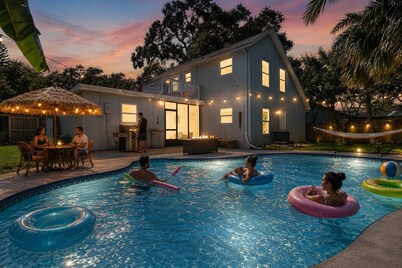Charming 3-Bedroom Tropical Retreat with Private Salt Water Pool