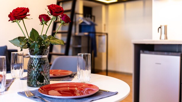 Dining - City Hall apartment in 19th century house, heart of old town
 (Minsk)