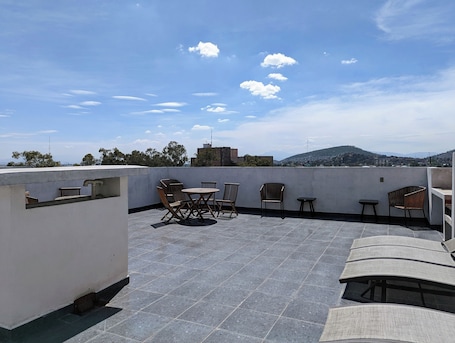 Terrace/patio. Hermoso Departamento Completo, en Tlalnepantla